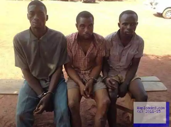 Photos: Enugu State Police Command arrests notorious kidnappers who beat and starved their victim to death